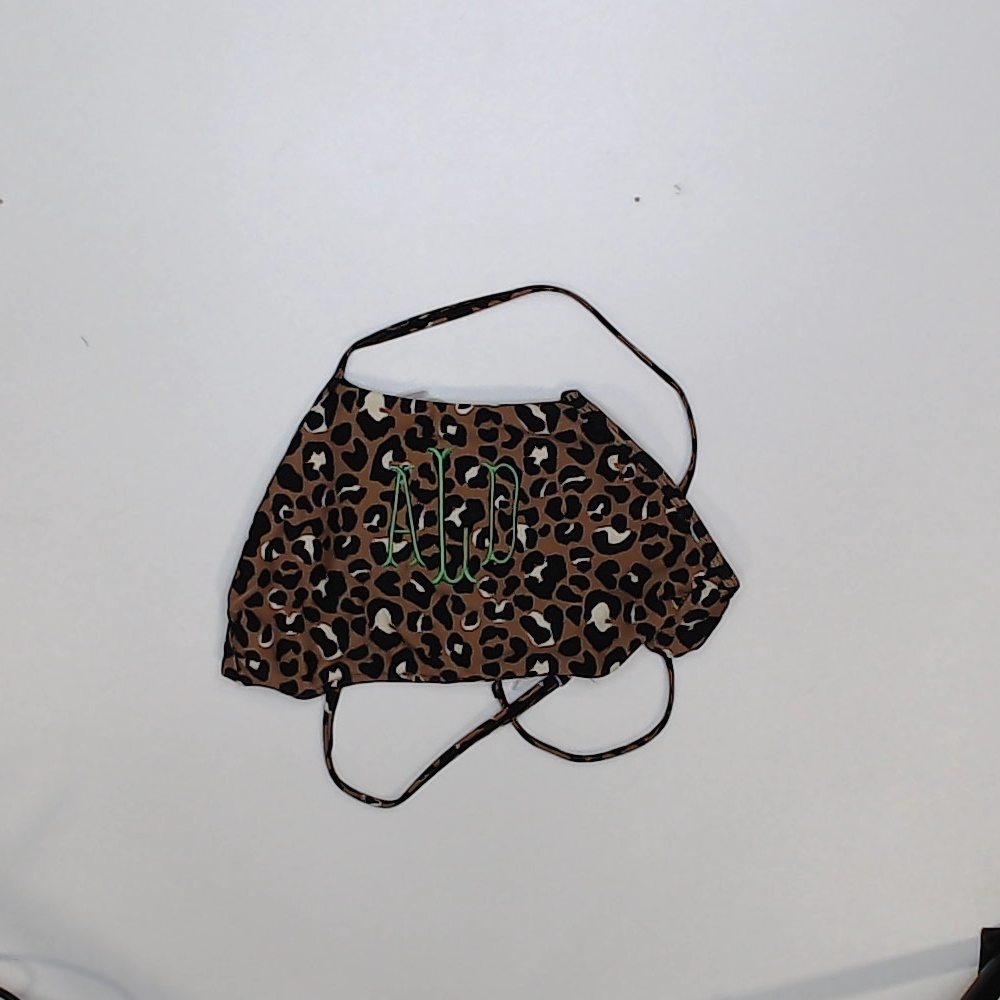 BLOOPER SWIM: Monogrammed High Neck Bikini Top