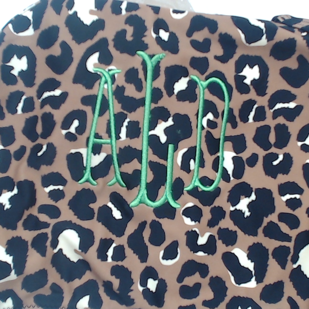 BLOOPER SWIM: Monogrammed High Neck Bikini Top