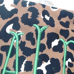 BLOOPER SWIM: Monogrammed High Neck Bikini Top