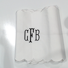 BLOOPER ACCESSORY: Monogrammed Scalloped Table Runner