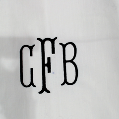 BLOOPER ACCESSORY: Monogrammed Scalloped Table Runner