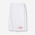 Alpha Chi Omega Towel Wrap | Custom Sorority Shower Wrap