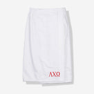 Alpha Chi Omega Towel Wrap | White