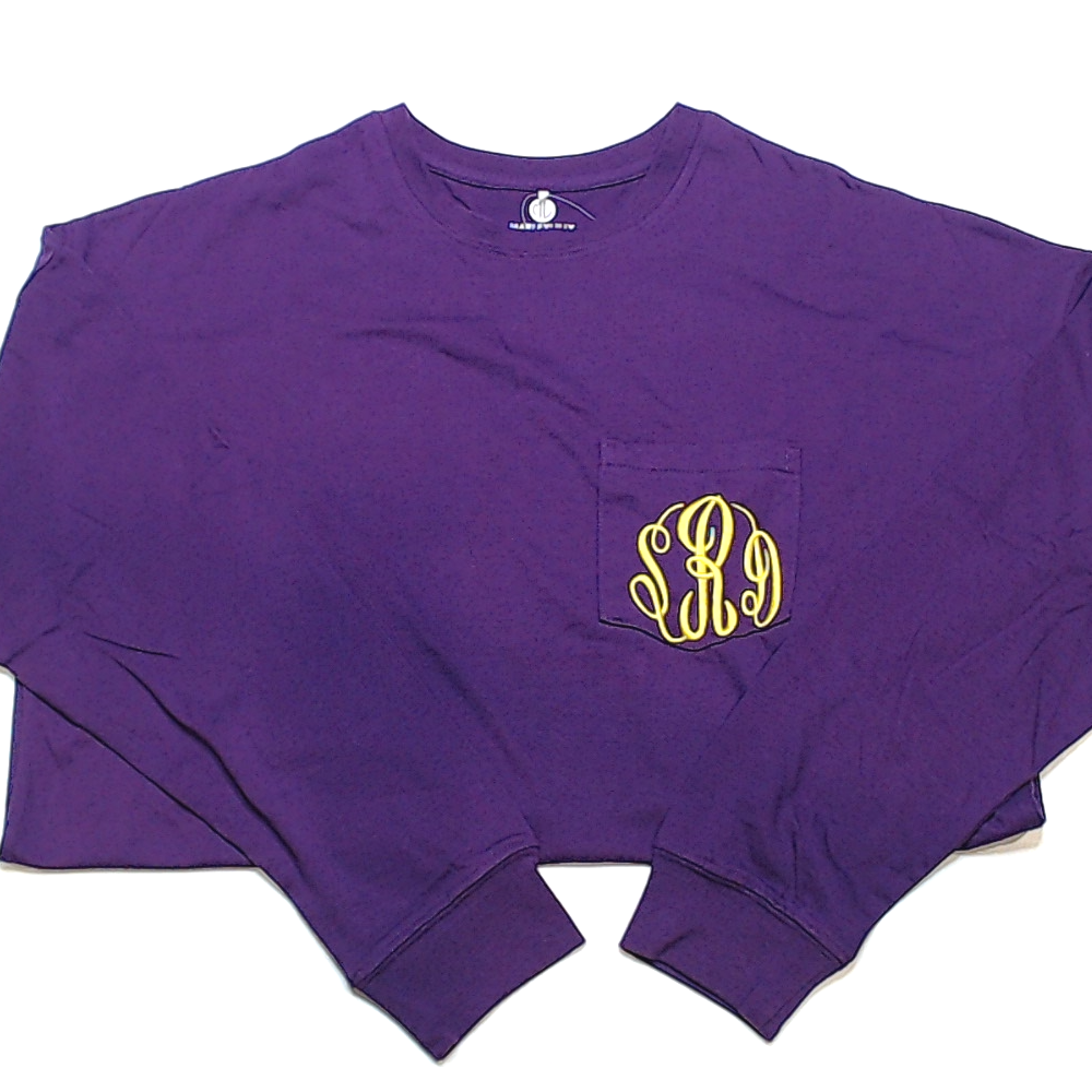 BLOOPER CLOTHING: Monogrammed Long Sleeve Shirt
