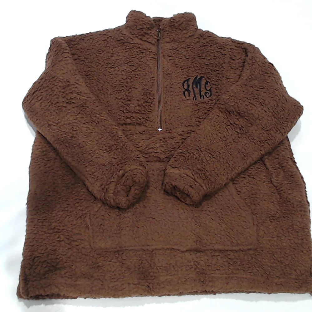 BLOOPER CLOTHING: Monogrammed Sherpa Pullover