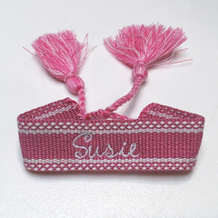 BLOOPER KIDS: Monogrammed Girls Woven Bracelet