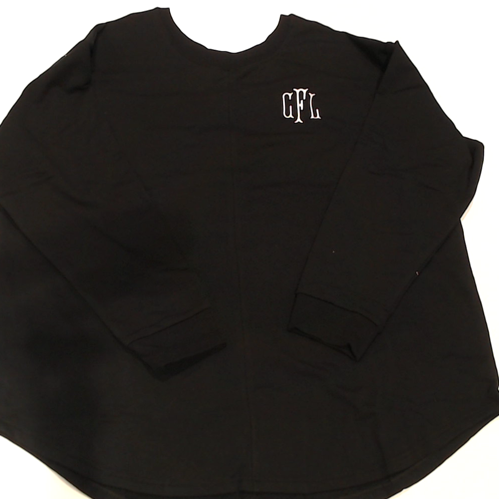 BLOOPER CLOTHING: Monogrammed Open Back Sweatshirt