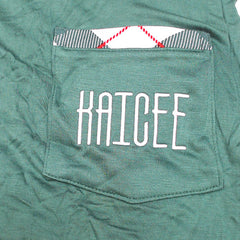 BLOOPER CLOTHING: Monogrammed Pajama Top
