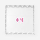 Phi Mu Scallop Acrylic Valet Tray | Clear