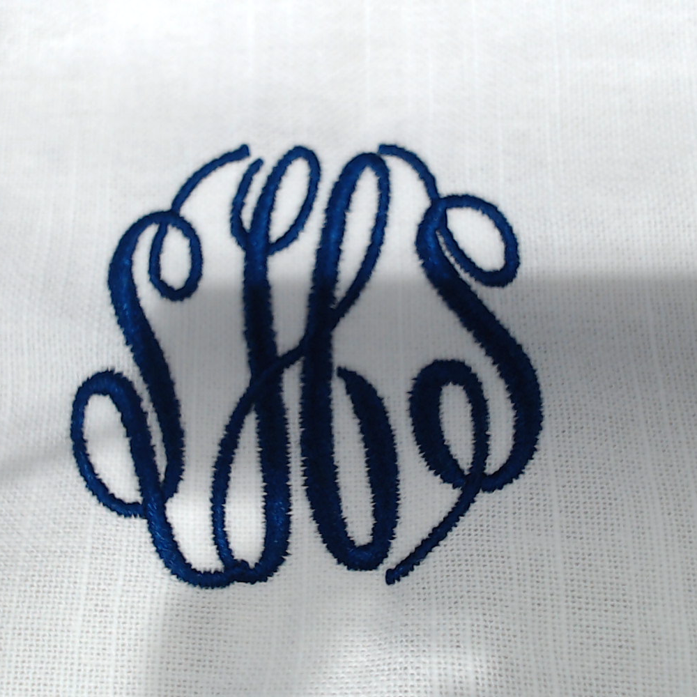 BLOOPER ACCESSORY: Monogrammed Scalloped Napkin