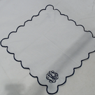 BLOOPER ACCESSORY: Monogrammed Scalloped Napkin