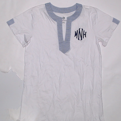 BLOOPER SWIM: Monogrammed Seersucker Cover Up