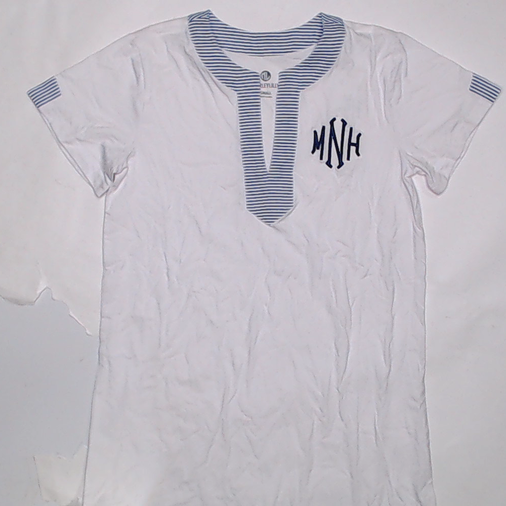 BLOOPER SWIM: Monogrammed Seersucker Cover Up