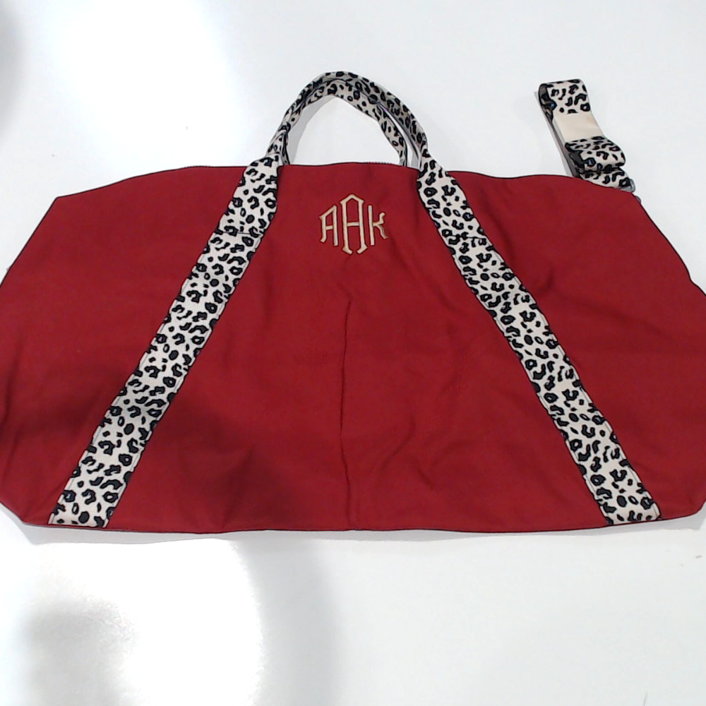 BLOOPER BAG: Monogrammed Weekend Bag