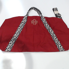 BLOOPER BAG: Monogrammed Weekend Bag