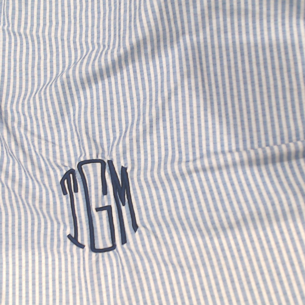BLOOPER SWIM: Monogrammed Ruched Tankini