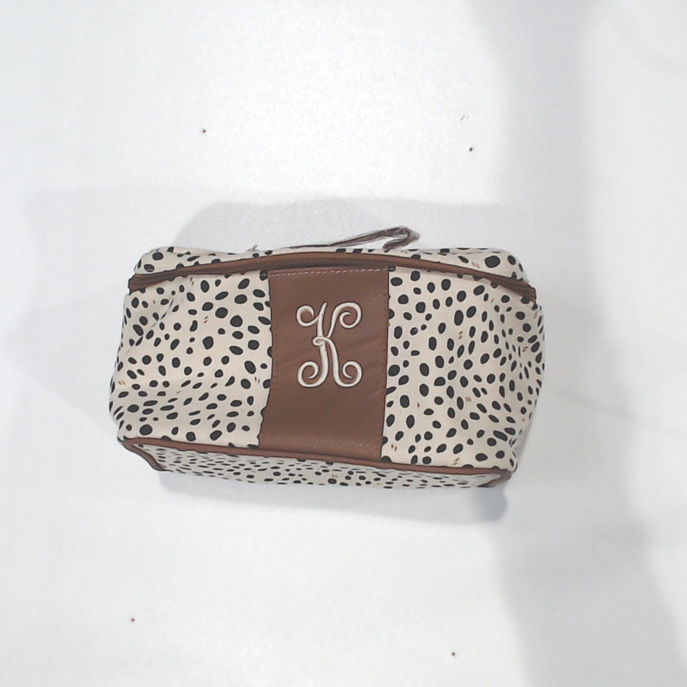 BLOOPER BAG: Monogrammed Spotted Train Case
