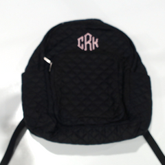 BLOOPER BAG: Monogrammed Quilted Laptop Backpack