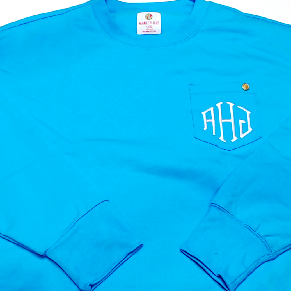 BLOOPER CLOTHING: Monogrammed Crewneck Sweatshirt