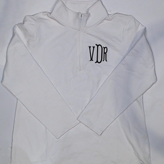 BLOOPER CLOTHING: Monogrammed Pullover Sweatshirt