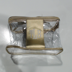 BLOOPER ACCESSORY: Monogrammed Clear Train Case