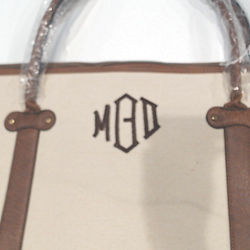 BLOOPER BAG: Monogrammed Vintage Weekender