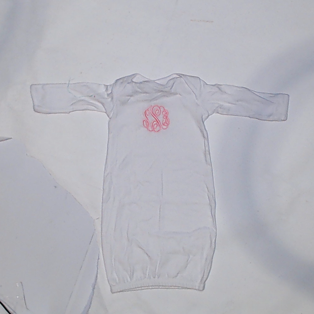 BLOOPER KIDS: Monogrammed Baby Layette Gown