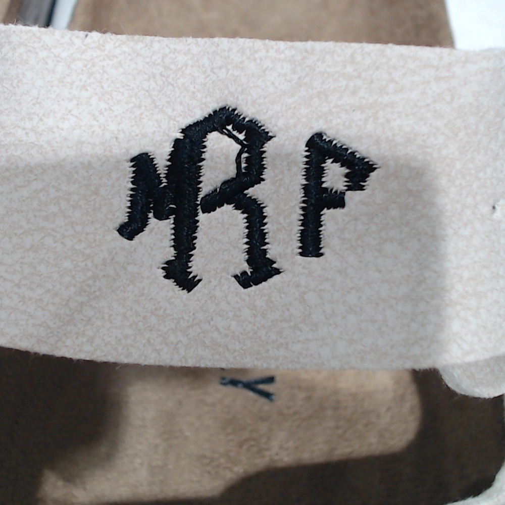 BLOOPER SHOES: Monogrammed Double Strap Sandals