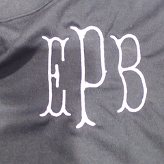 BLOOPER CLOTHING: Monogrammed Peplum Top