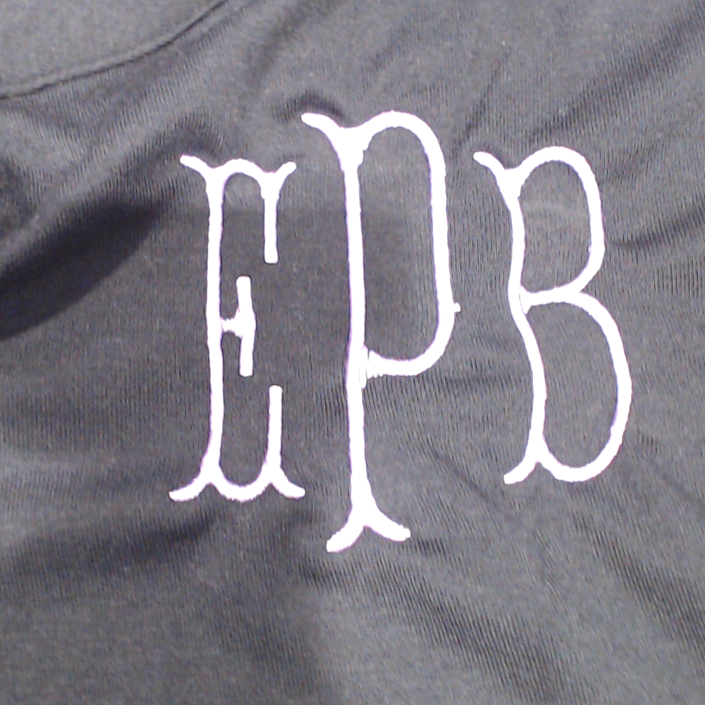 BLOOPER CLOTHING: Monogrammed Peplum Top