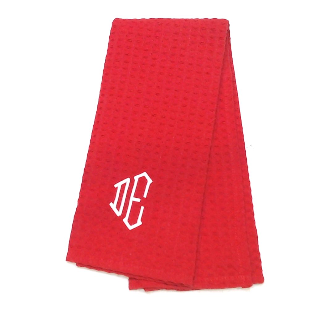 BLOOPER ACCESSORY: Monogrammed Dish Towel