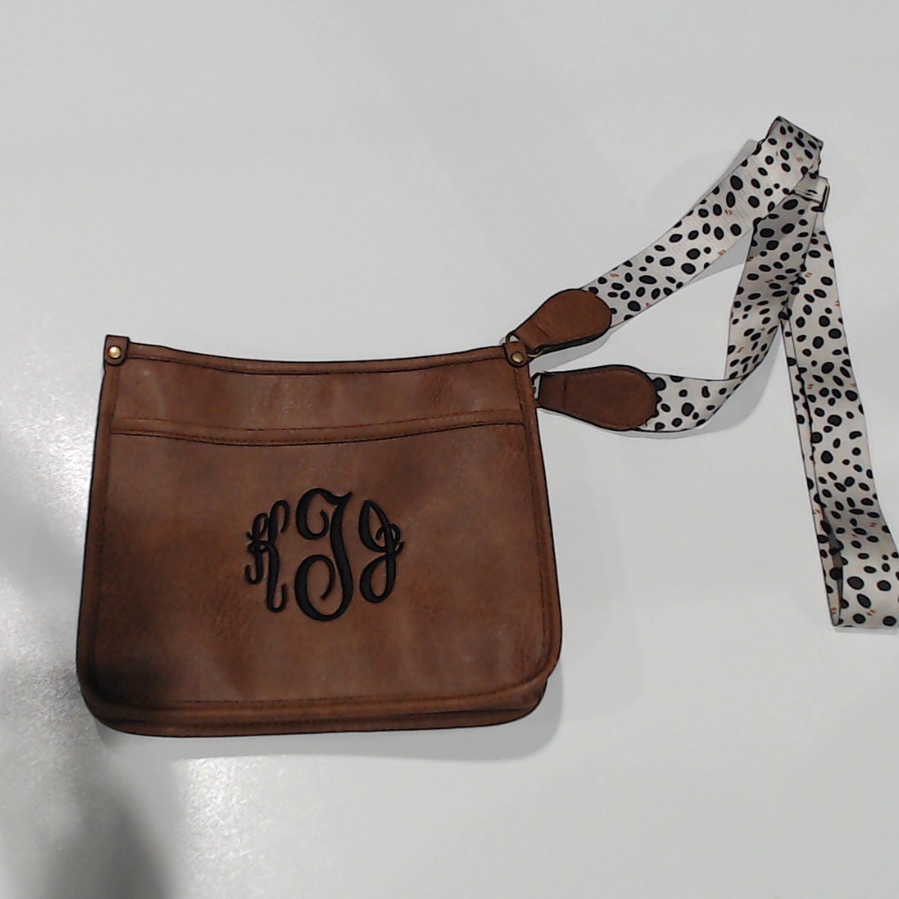 BLOOPER BAG: Monogrammed Saddlebag