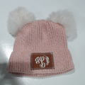 BLOOPER KIDS: Monogrammed Kids Pom Pom Beanie