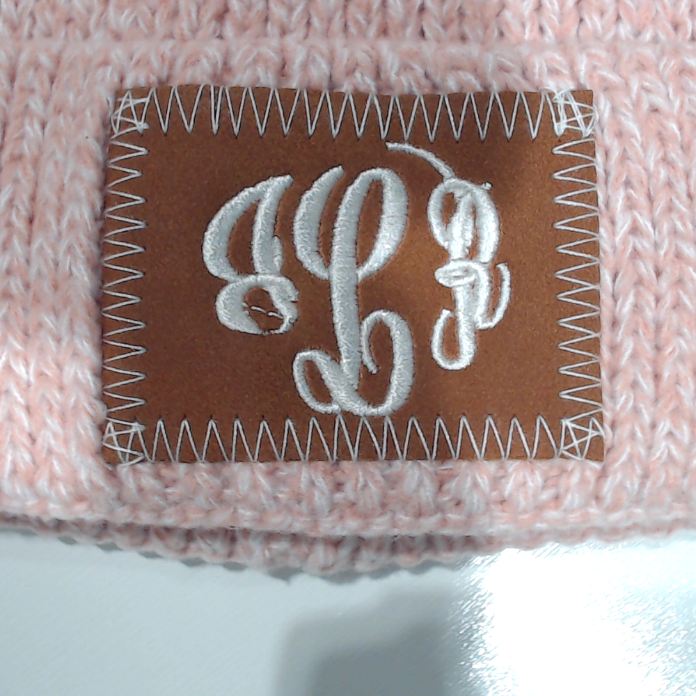 BLOOPER KIDS: Monogrammed Kids Pom Pom Beanie