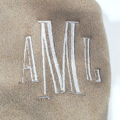 BLOOPER KIDS: Monogrammed Kids Sherpa Tie Booties