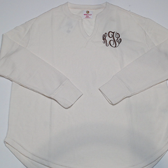 BLOOPER CLOTHING: Monogrammed Waffle Shirt