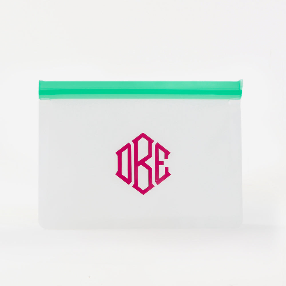 Monogrammed Airtight Dry Bag in Teal