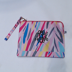 BLOOPER BAG: Monogrammed Wristlet Pouch