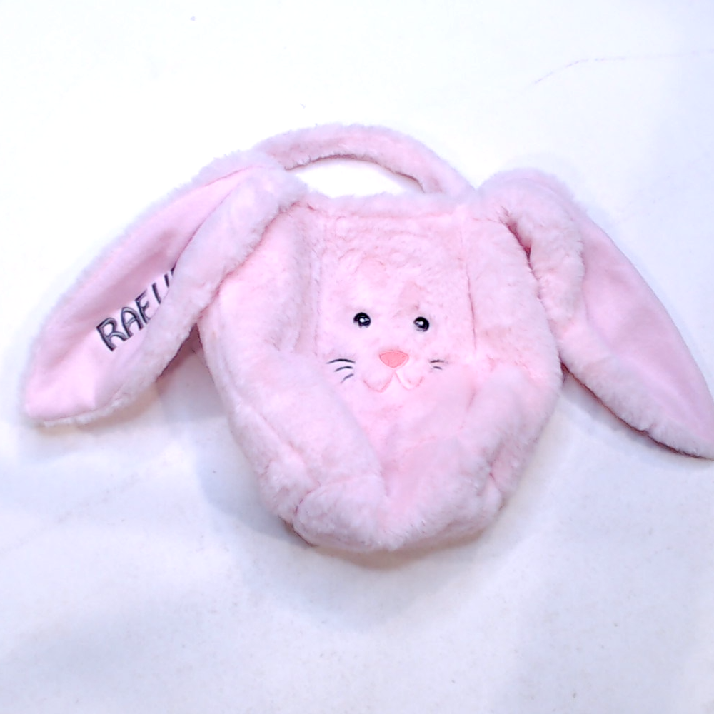 BLOOPER KIDS: Monogrammed Bunny Easter Basket