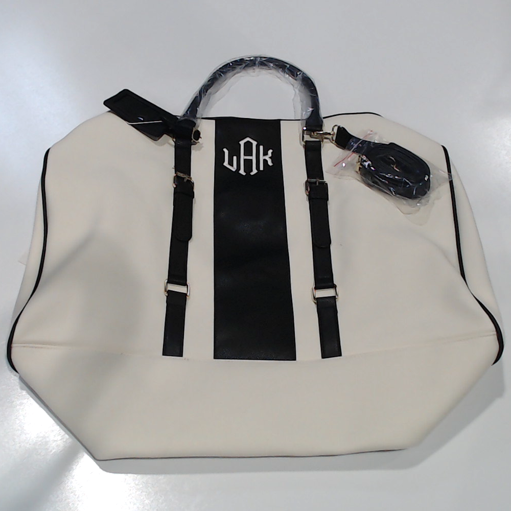BLOOPER BAG: Monogrammed Weekender Bag