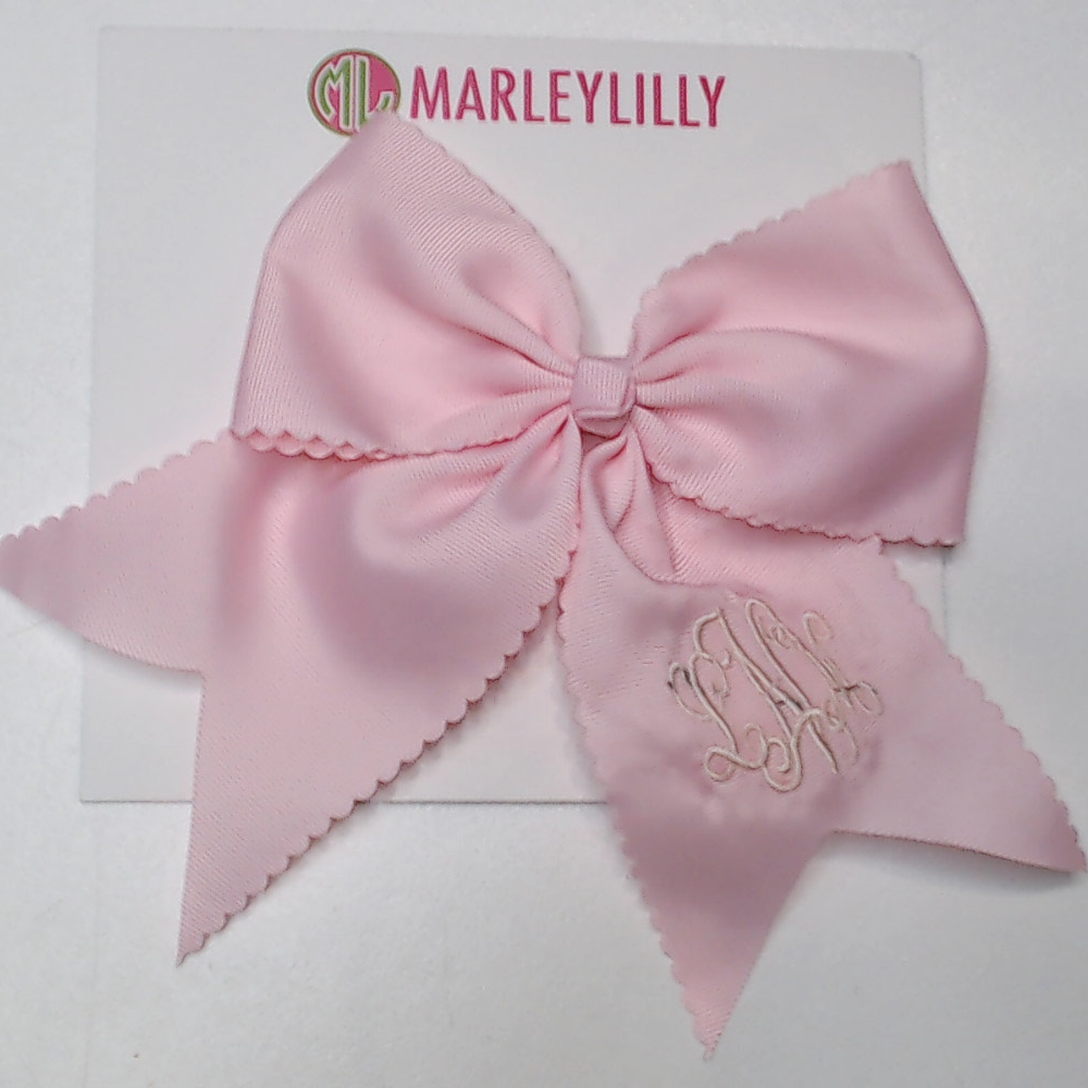 BLOOPER KIDS: Monogrammed Girls Hair Bow