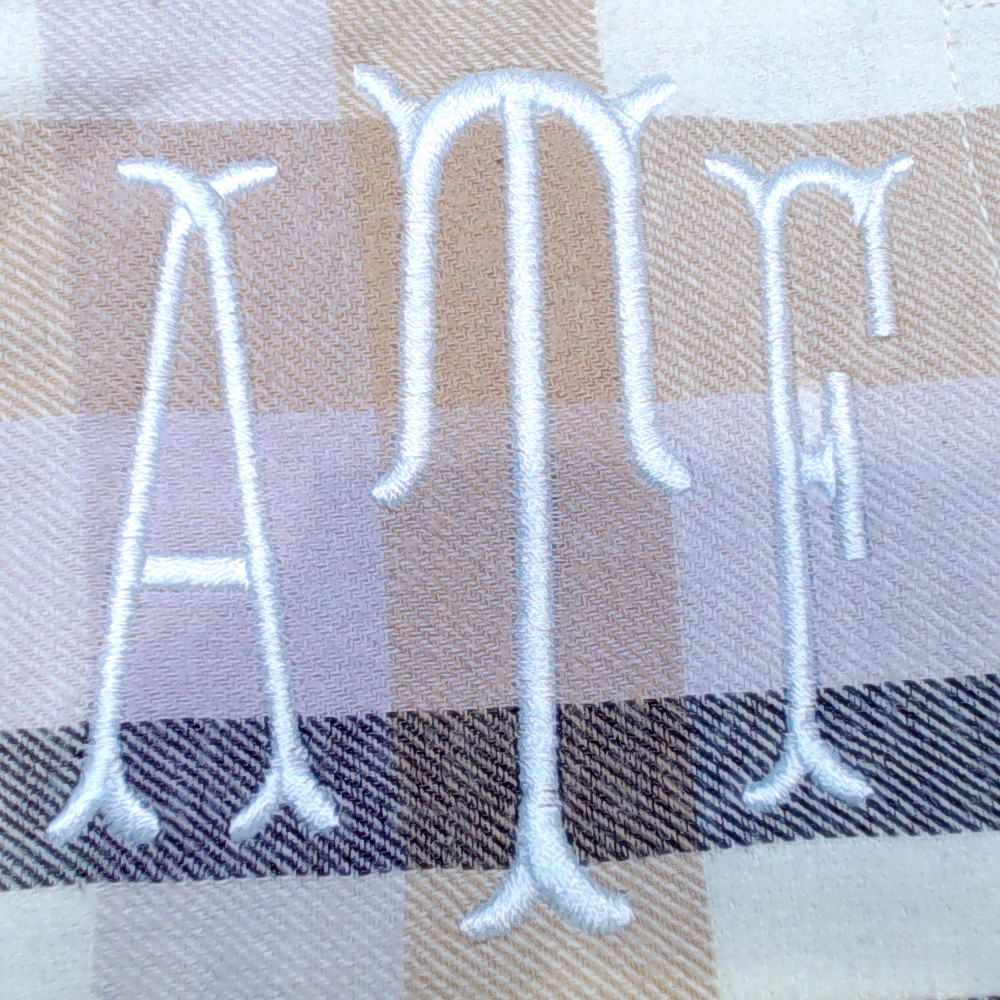 BLOOPER CLOTHING: Monogrammed Plaid Layering Tunic