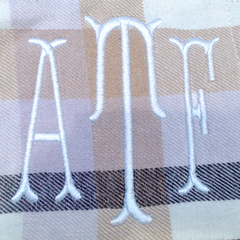 BLOOPER CLOTHING: Monogrammed Plaid Layering Tunic