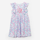Monogrammed Girls Ruffle Dress | Mermaid Magic