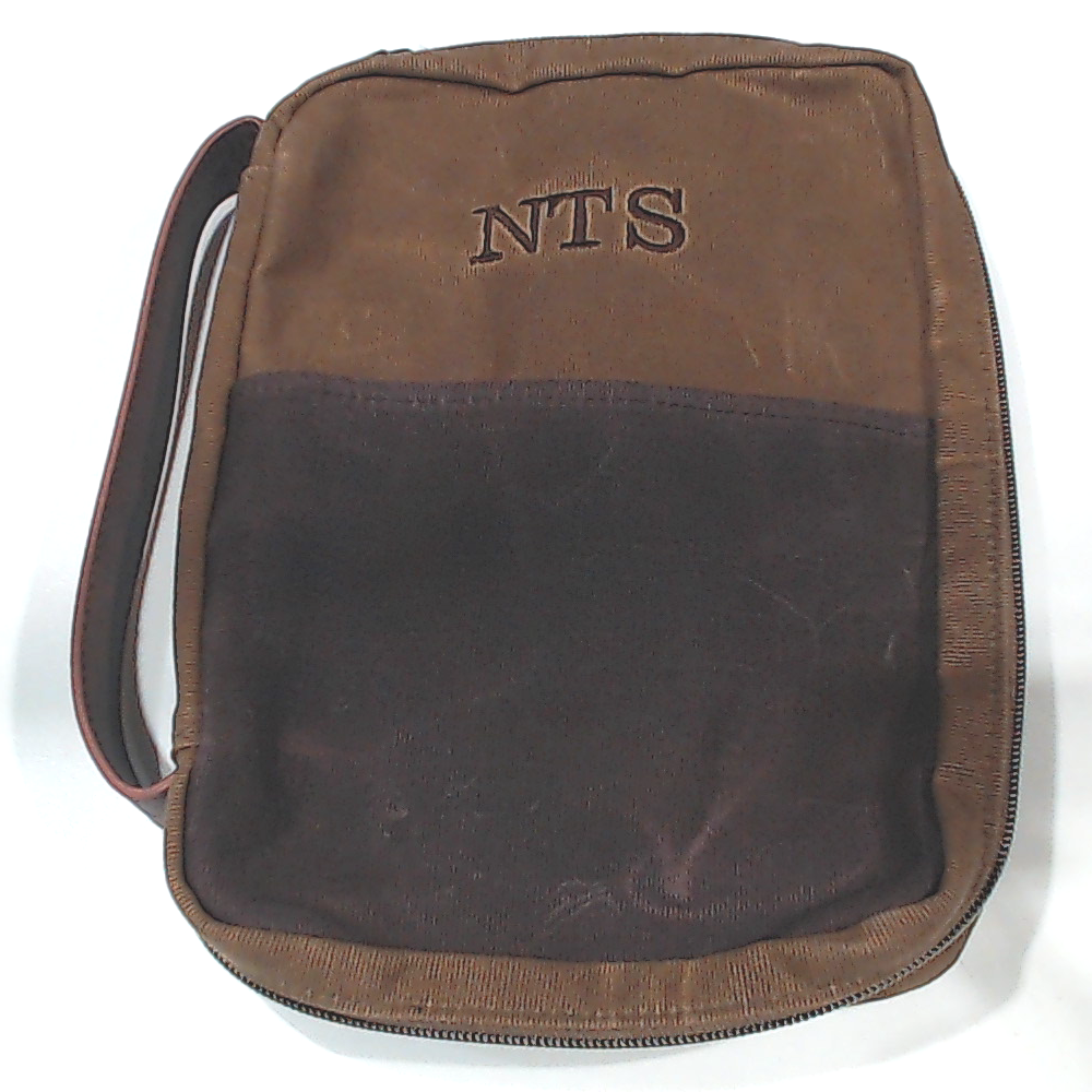 BLOOPER ACCESSORY: Personalized Waxed Canvas Bible Carrier