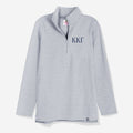 Kappa Kappa Gamma Pullover Sweatshirt in Heathered Gray | Custom Sorority Quarter Zip