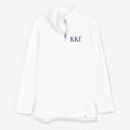 Kappa Kappa Gamma Pullover Sweatshirt in White | Custom Sorority Quarter Zip
