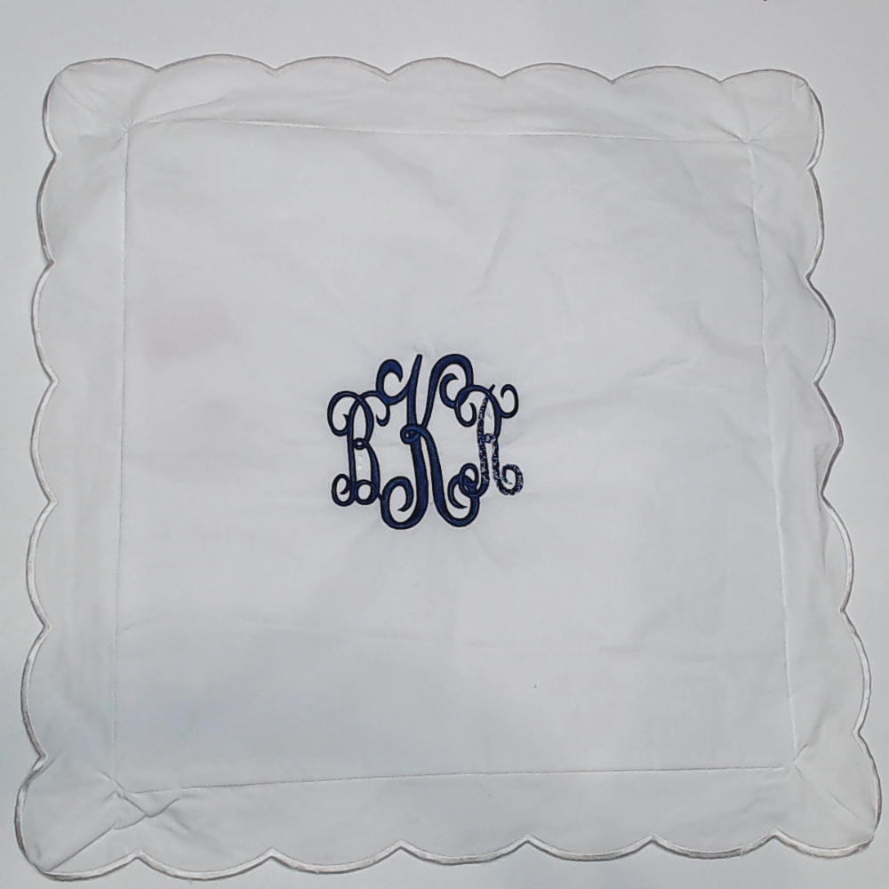 BLOOPER ACCESSORY: Monogrammed Pillow Sham