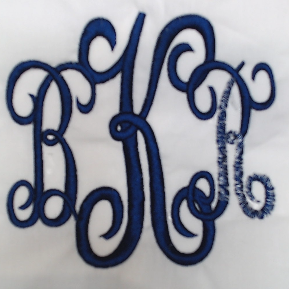 BLOOPER ACCESSORY: Monogrammed Pillow Sham