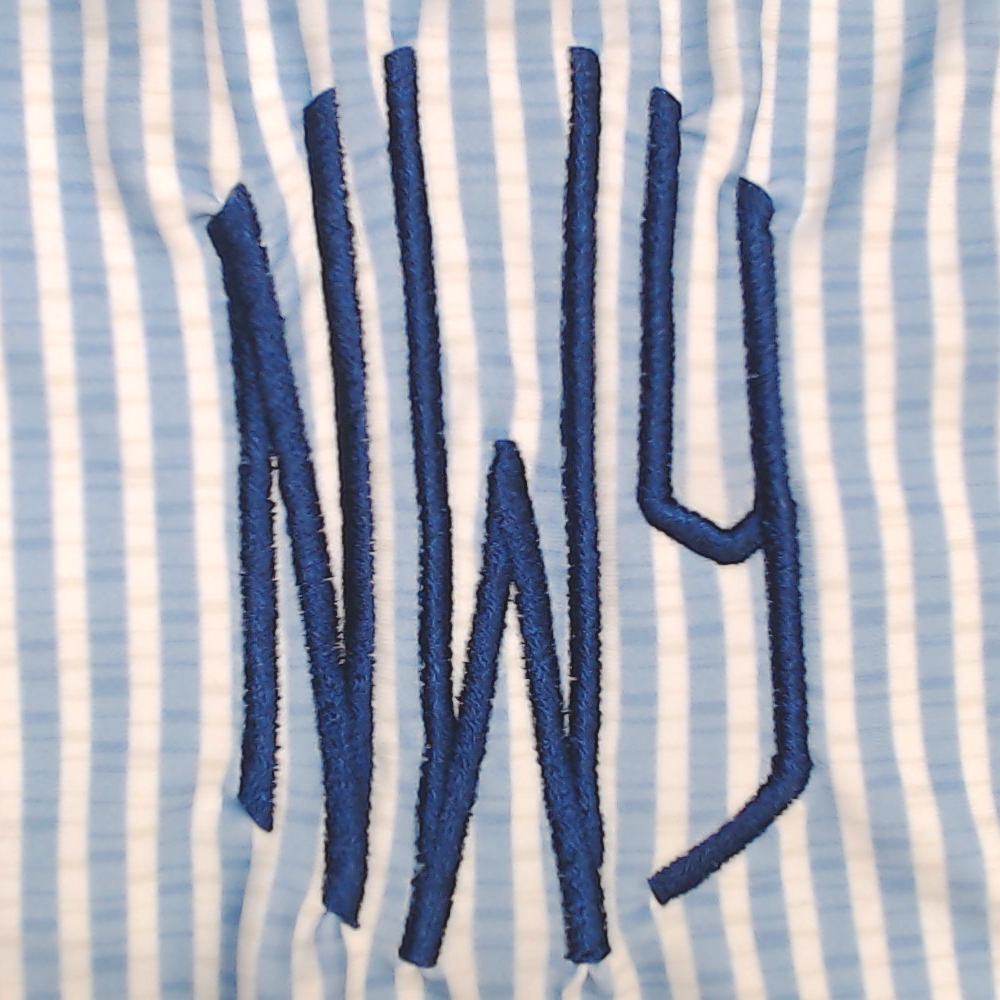 BLOOPER SWIM: Monogrammed Ruched Tankini
